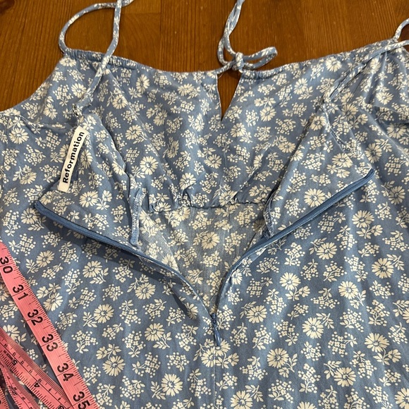 Reformation Blue Floral Mini Dress - Picture 10 of 10